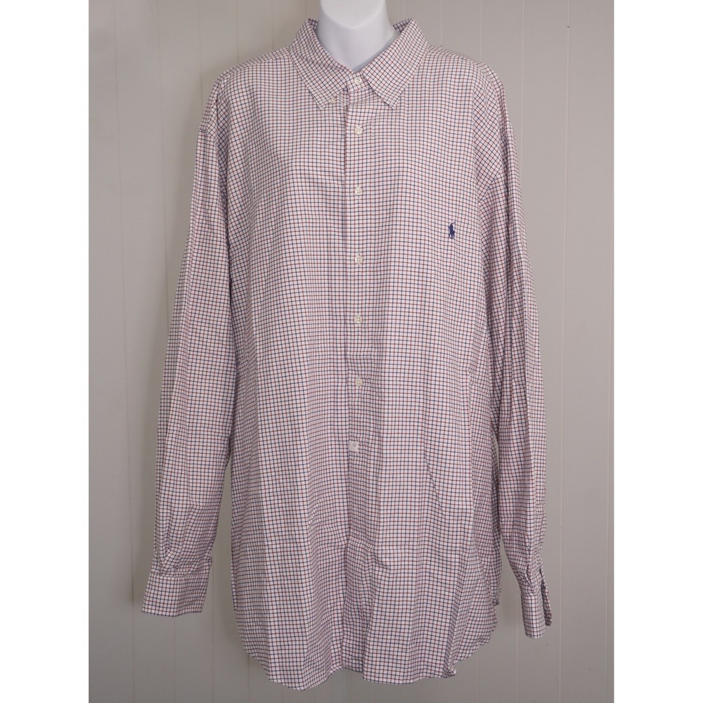 Ralph Lauren 2XLT Plaid Button Down Shirt Classic Fit Long Sleeve